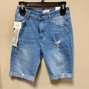 Vince Blue High Rise Denim Shorts 🩳 NWT Sz 3